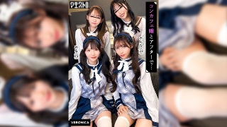 [天音かんな]圧巻スタイルのコンカフェ嬢4人と乱交SEX！美貌、美乳、美脚...