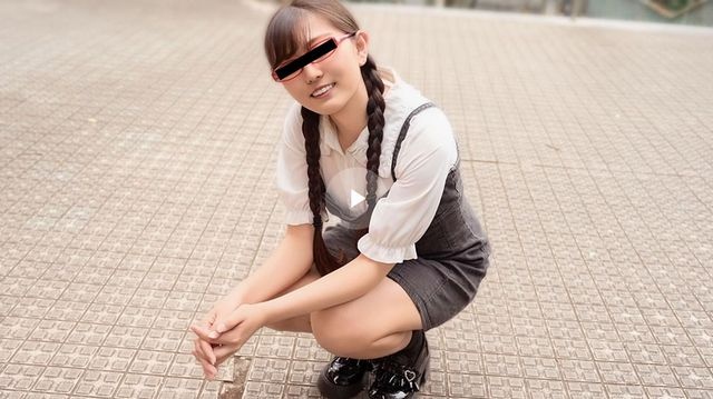 A girl with red glasses who is also interested in developing her butt.