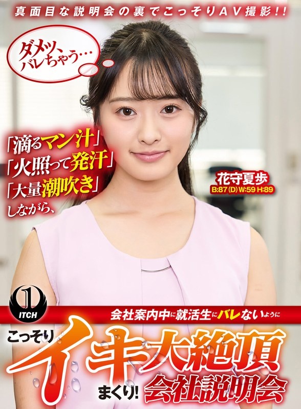 一边“滴下阴汁”、“热出汗”、“大量潮吹”，一边一边提供公司信息，一边偷偷地射精，以免求职者发现！大高潮公司说明会 夏穗花森篇