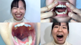 [素人]唾液たっぷりかりなちゃんの口内観察