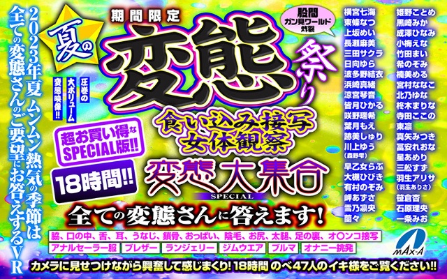 【VR仲夏礼物】限时夏日变态节咬特写女体观察大变态聚会特别解答所有变态!