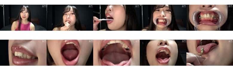 【歯&口腔】人気女優 朝比ゆのチャンの歯&口腔&のどちんこ観察と小魚舐め!:サンプル画像