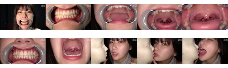 Popular actress Yukari Nonoka-chan's teeth, mouth, and throat observation & face licking nose blowjob play! ! !:Image