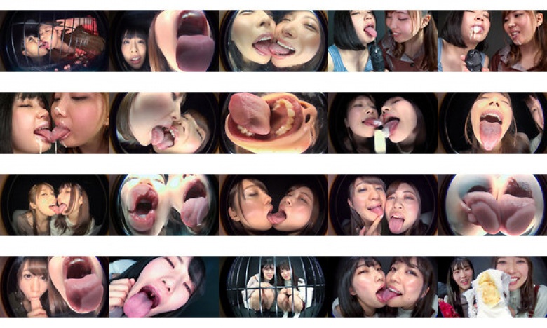 Dirty Words Spit Blame Virtual Lesbian Kiss:Image