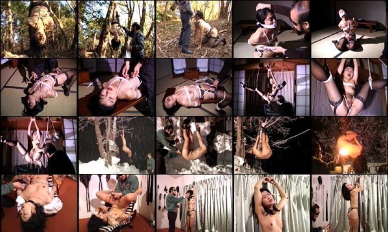 非道アイスピック 吊るされ女 火炎と針と吹き矢責め:サンプル画像