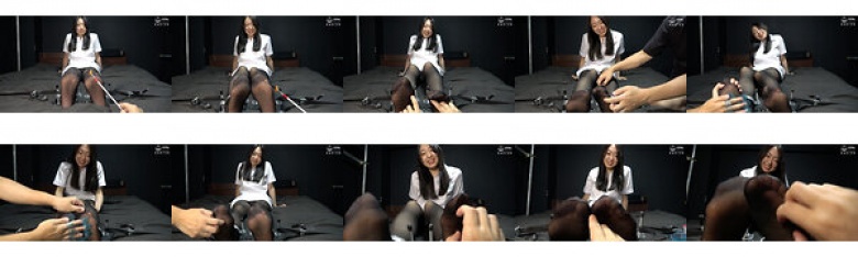 "[Tickling] Black pantyhose sole restraint tickling course" <Grigurance Vol.16> Yuyu Esumi:Image
