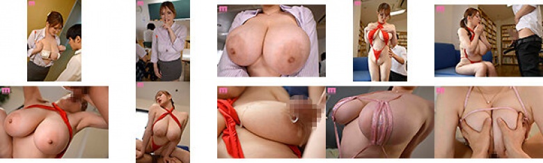 彼女にグラビア写真集を没収されて落ち込む生徒をほっとけず… 「先生の水着見てシコっていいよ」ハミ出し水着で爆乳ポロリ Qカップメガパイでイキすぎ学園生活 Himari:サンプル画像