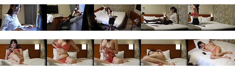 ビジネスホテル無防備オナニー スレンダー美人OL #2 本田もも:サンプル画像