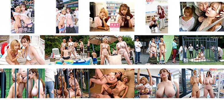 ギャルコンビ時間停止 観光地で悪態をつく映えに必死なコンビニバイトの女2人を懲らしめろ！ 恋渕ももな×星乃莉子:サンプル画像