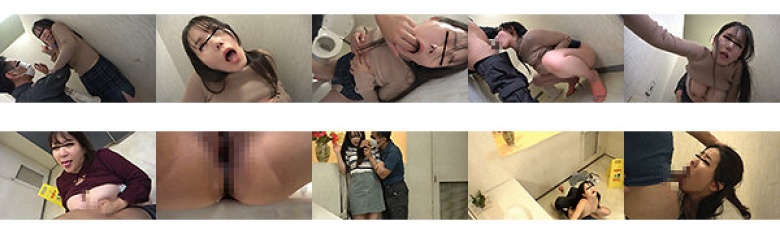 百货商店的立即肉厕所厕所●泥泞并将其推入私人房间,5人#04:样本图像