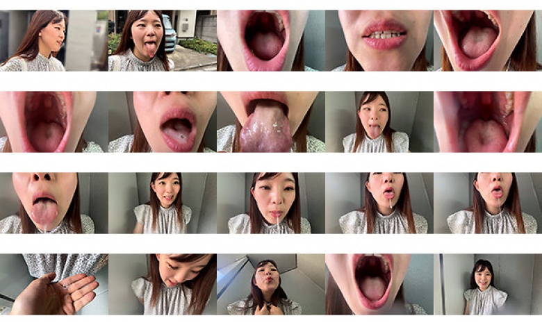 街角で声をかけて口内観察させてもらう ドラッグストア店員 あいるちゃん:サンプル画像