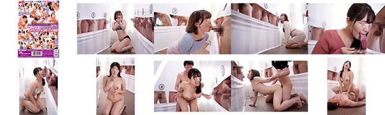 一般男女モニタリングAV 巨乳妻限定!ノーハンドフェラでズラ~ッと並んだチ○ポ10本の中から愛する旦那のチ○ポ当ててみて!ハズレたらいきなりデカチン即ハメ!形・大きさの異なるフル勃起チ○ポと大量ザーメンを味わって発情した人妻オマ○コは旦那の目の前なのに絶頂が…:サンプル画像