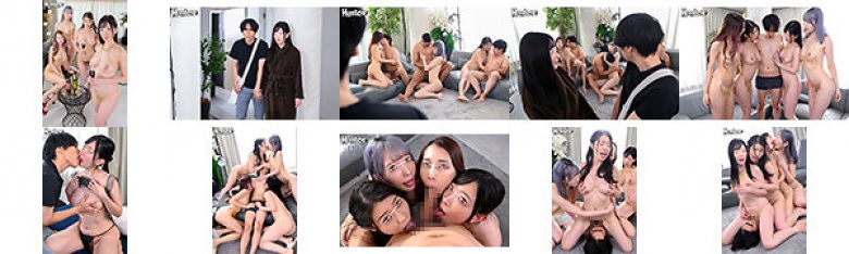 "Don't go home until we're satisfied!" A charming creampie harem orgy with a young celebrity wife who has too much time and money!:Image
