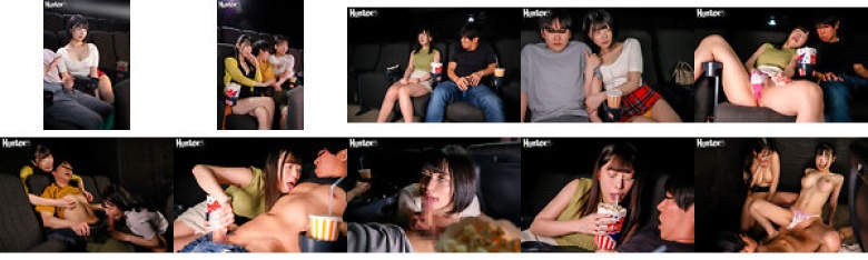 I'm the only customers at the cinema during the day on weekdays and I'm a nymphomaniac... It's a movie I've wanted to see so much, but I can't concentrate at all because of the slut who keeps playing with my nipples and dick over my clothes!:Image