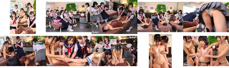 「えっ！？ココで勃起？」エステサロンの職業体験に行ったらうぶっ娘ばかりで男はボク1人！エステ体験はまさかのタオル1枚で女の子の体を触りまくり！女の子もタオル1枚だからズレて、ちっぱいやお尻が見えまくり！更にボクは股間の際どい所を施術されまくりでフル勃起:サンプル画像