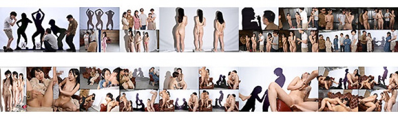 Amateur couple silhouette swapping:Image