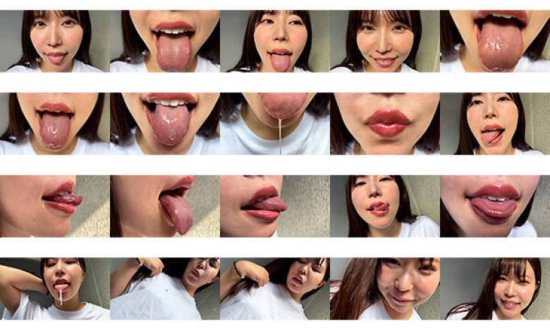 Model Maina-chan approaches me on a street corner and lets me observe her mouth.:Image