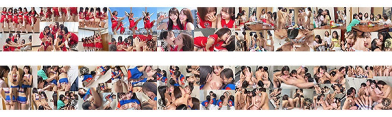 美しい汗を流す女の子がレズセックスに没頭する乱交遠征1泊2日【流出映像】東●●女子大学チアリーディング部’Lily’2026年夏合宿:サンプル画像