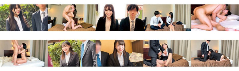 素人男女モニタリングAV!出張先のホテルで上司と部下が相部屋チャレンジ!まりんちゃんとひなちゃん:サンプル画像
