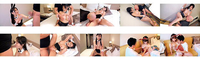 モデル級スタイル抜群女子大生をガチナンパ!バニーガール姿でセクシー美脚と谷間を露わにプリ尻揺らしながら大胆ご奉仕!「いつもより感じる…//」非日常の生セックスで開放的になったJDバニー達の絶頂が止まりませんっ!! さら20歳 みずき21歳:サンプル画像