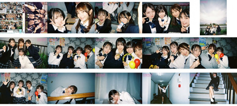 Metropolitan co-educational home club J● 4-person group violates school rules by removing sex. Karin-chan, Meisa-chan, Yuna-chan, and Itsuki-chan:Image