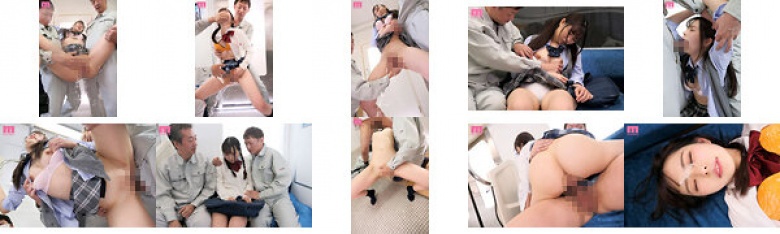 揉捏讨厌的制服美少女的敏感腰带，无声高潮:样本图像
