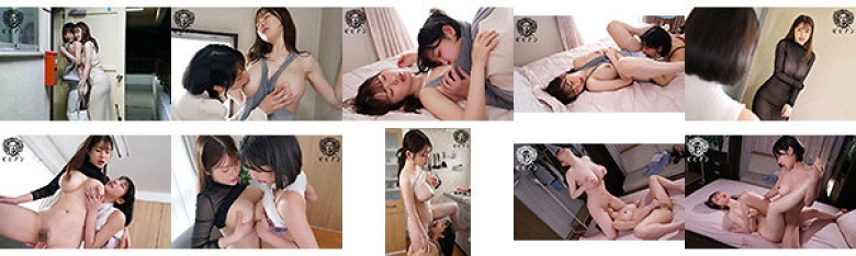 豊満BODYにビタビタに吸い付いたマキシワンピの無自覚ドスケベ誘惑が自制レズビアンを狂わせる…:サンプル画像