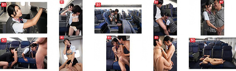 乘客稀少的深夜航班，是一次性补偿航班，有美女空姐七森莉莉:样本图像