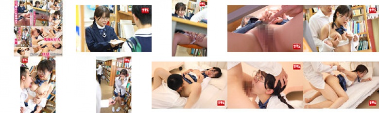Sensitive girl in the library who can't even make a sound and is overflowing with love juices so much that she's pulling strings 33 A girl with braided F breasts and glasses:Image