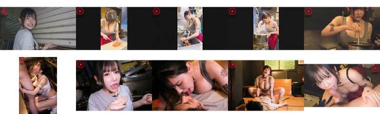 汚なシュラン鬼バズ定食屋きりもり巨乳タトゥー店長精子ごっくんな1日密着:サンプル画像