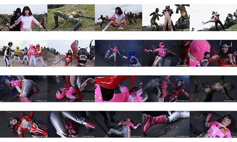 Super Heroine Domination Hell 43 Bakuretsu Sentai Daigaman Daiga 粉色:样本图像