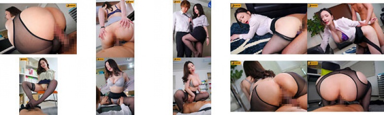 受不了无保护的爆炸丝袜臀，给女上司暴走后中出佐山爱:样本图像