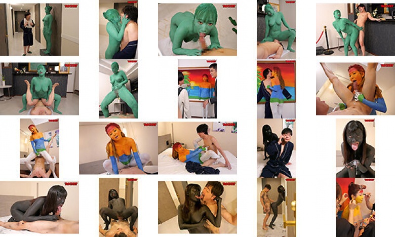 ROCKET 17th Anniversary User Request Festival - A hotel attacked by a body painted slut impersonating a painting or bronze statue:Image
