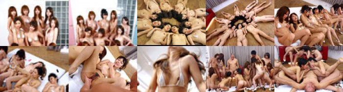 Ten people and ten colors ~ Shameless orgy where saliva, love juice and semen are mixed ~ (Premium):Image