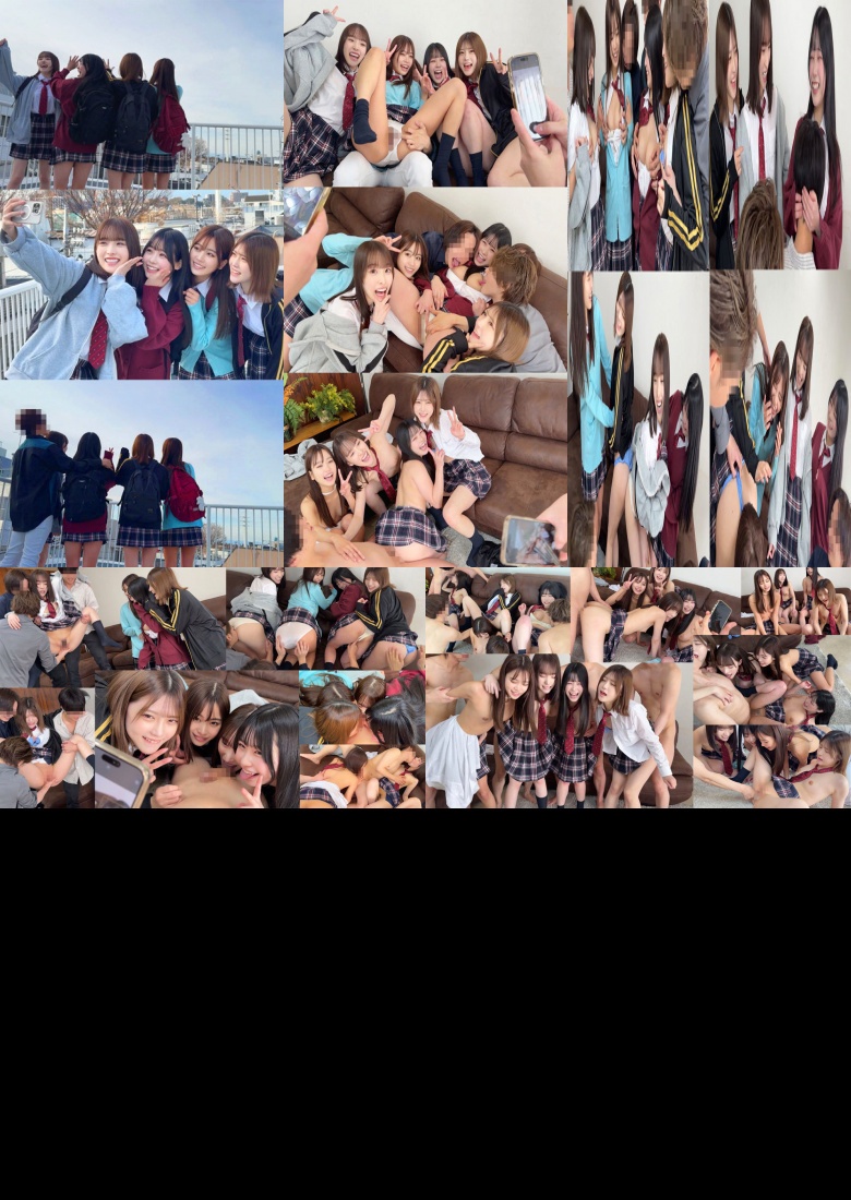 Momo, Himari, Minami, Akari @ secret account J - Amateur adult videos:Image