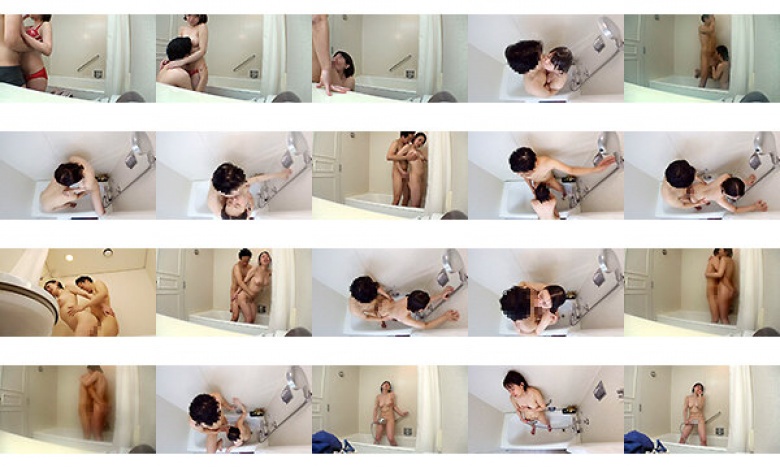 Private video leaked! A hidden camera shot of steamy lovey-dovey while taking a shower!:Image