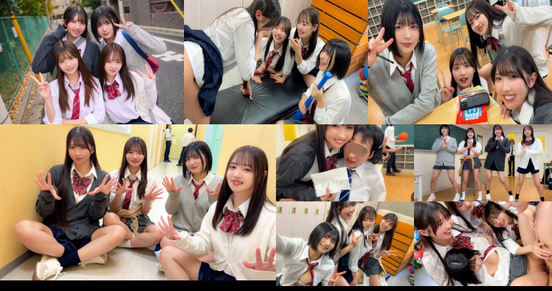 Meru & Hikari & Moa & Yumi - Amateur adult video:Image