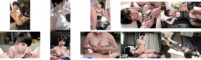 Boyish hidden big breasts seduce a titjob while sweating in the hot, humid factory in the midsummer Yamashita Sawa:Image